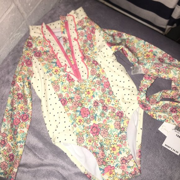 jessica simpson baby swimsuit long sleeve